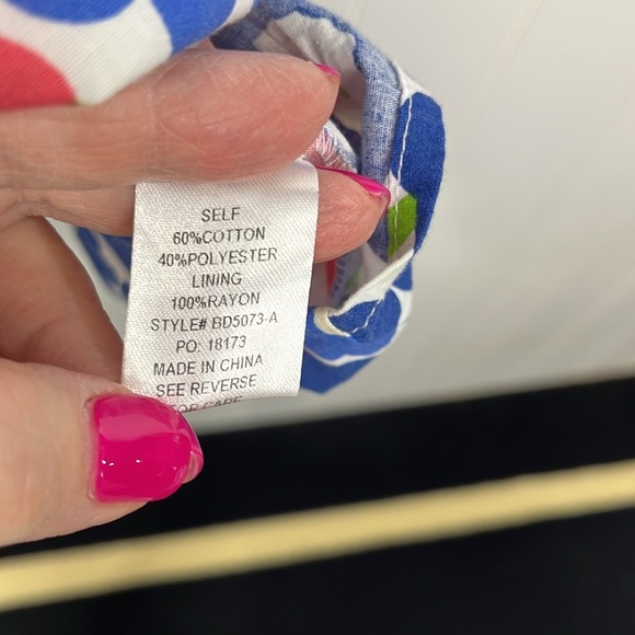 Altar’d State Womens Mini Dress S Pink Blue Floral Puffy Sleeves Stretch Ruffles - Picture 6 of 12